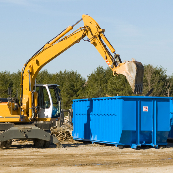 can i choose the location where the residential dumpster will be placed in Shannondale West Virginia